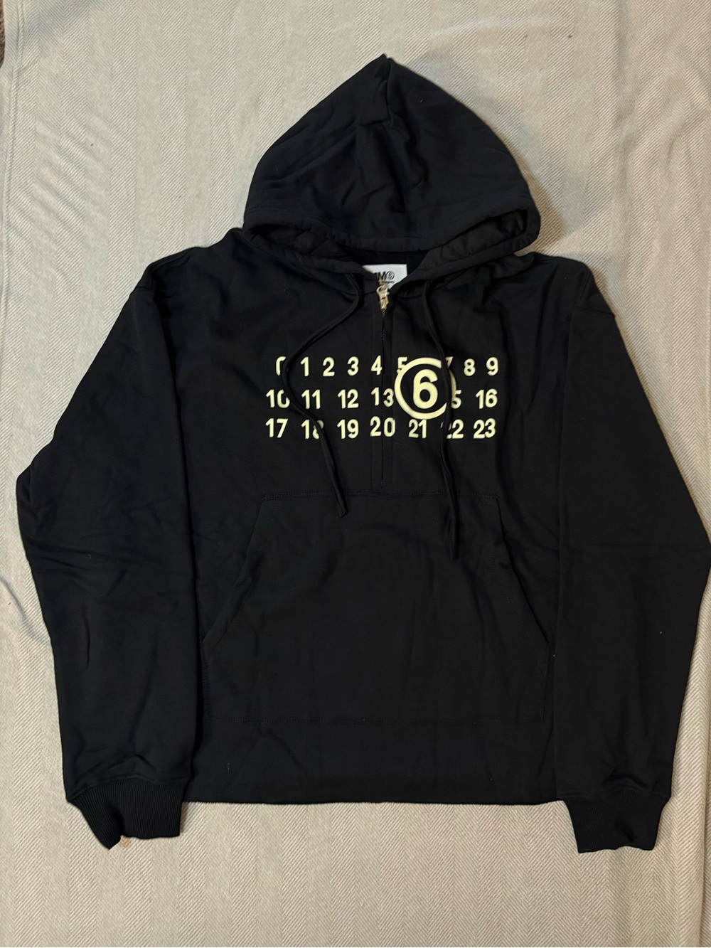 Maison Margiela black half-zip hoodie
MM6